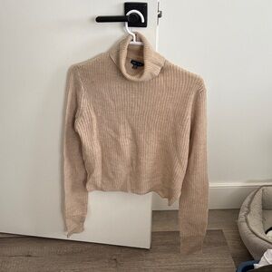 UK2LA Beige Cowl Neck Sweater